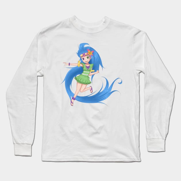 Pool Party Zoe Long Sleeve T-Shirt by Ghosyboid